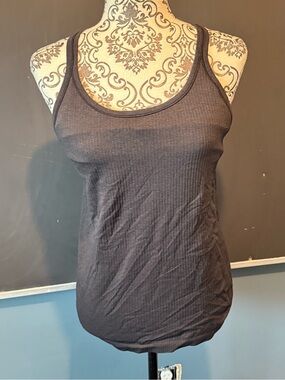 lululemon athletica Black Ribbed Scoop Tank - Women